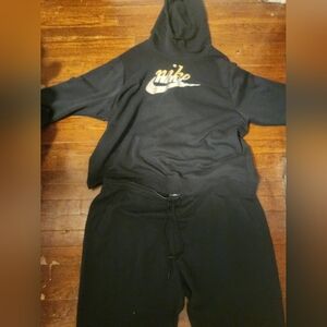 Nike Mens Sz 3XL Black Silver Gold Sweatsuit